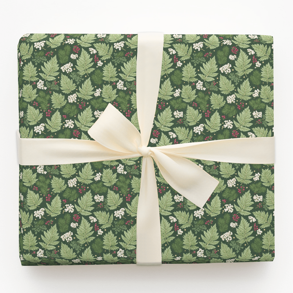 The Botanist_s Winter - Wrapping Paper - Aspen & Arlo