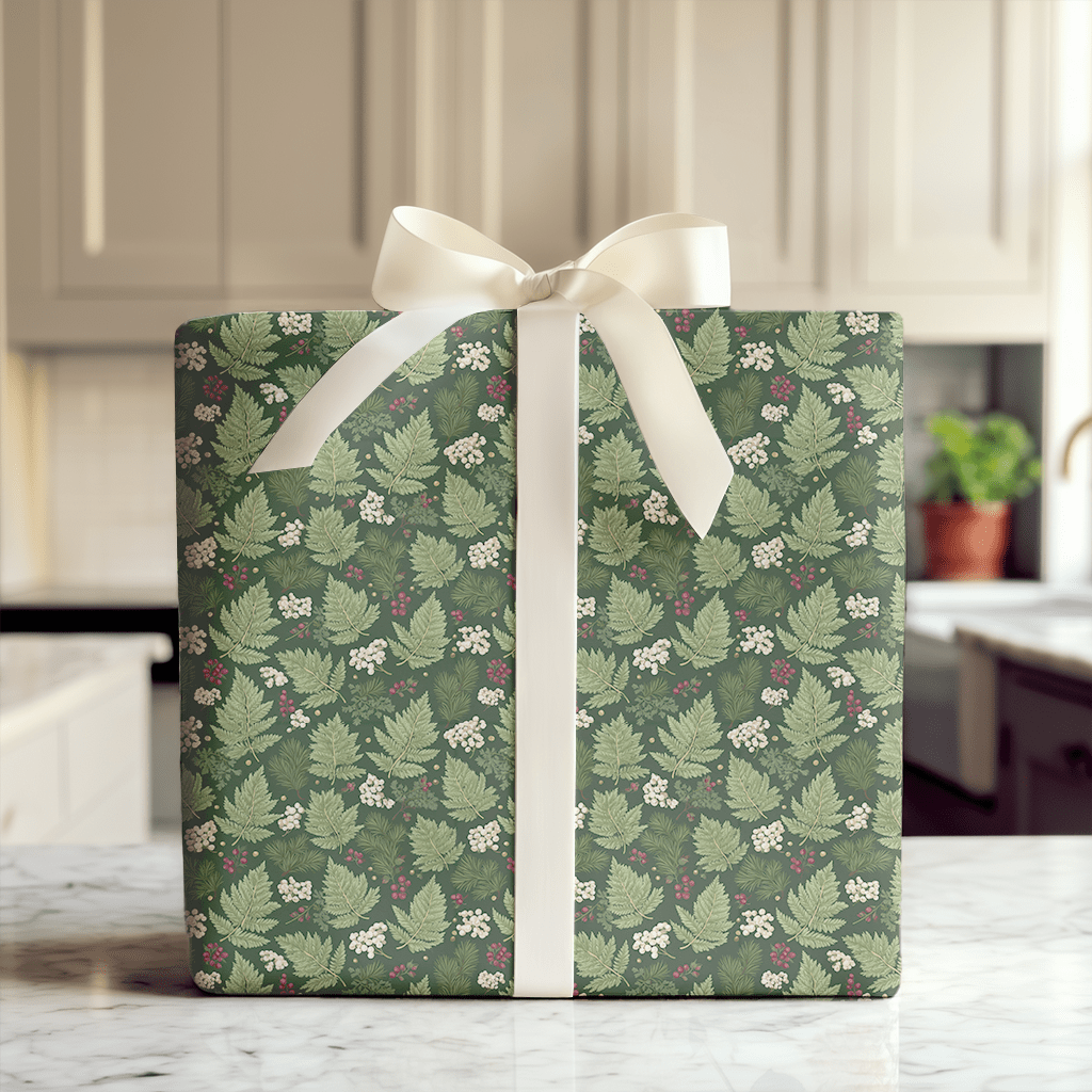 The Botanist_s Winter - Wrapping Paper - Aspen & Arlo