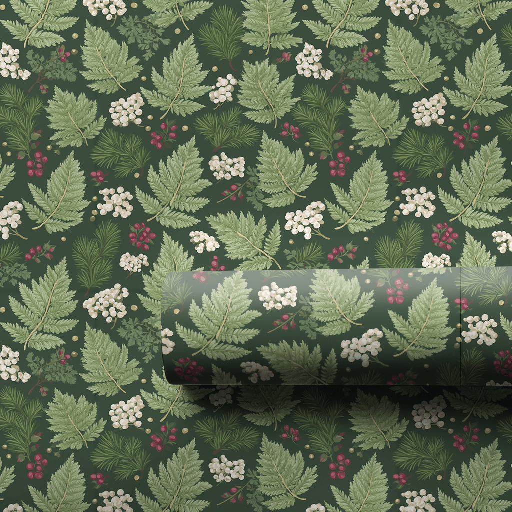The Botanist_s Winter - Wrapping Paper - Aspen & Arlo
