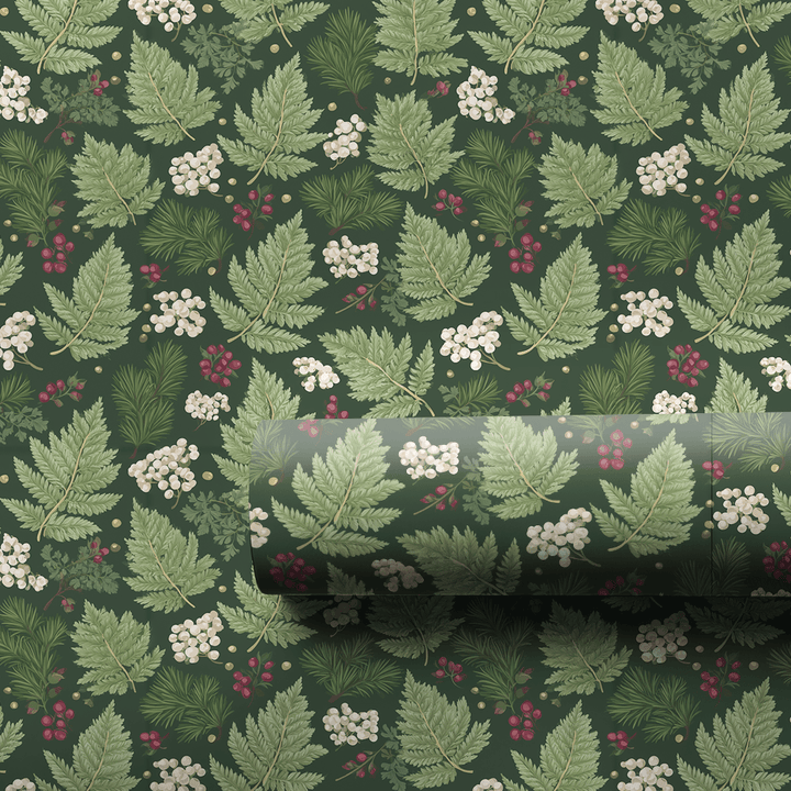 The Botanist_s Winter - Wrapping Paper - Aspen & Arlo