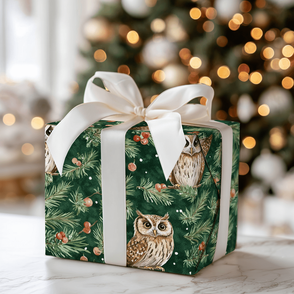 Night Owl Noel - Wrapping Paper - Aspen & Arlo