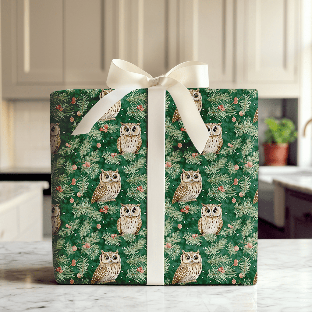 Night Owl Noel - Wrapping Paper - Aspen & Arlo