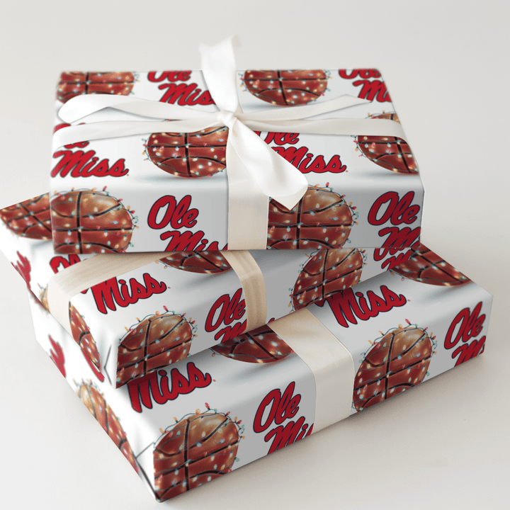 Holiday Hoops Rebels - Wrapping Paper - Aspen & Arlo