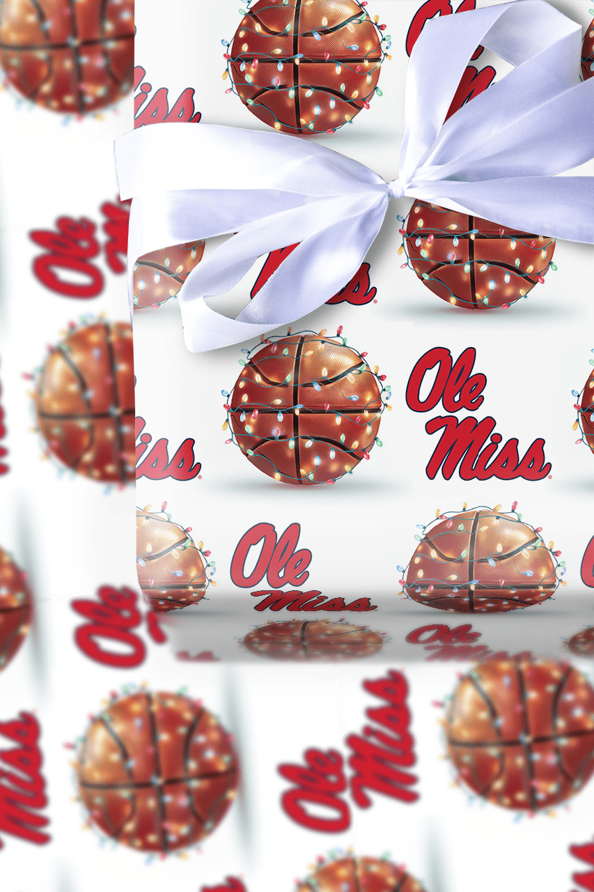 Holiday Hoops Rebels - Wrapping Paper - Aspen & Arlo