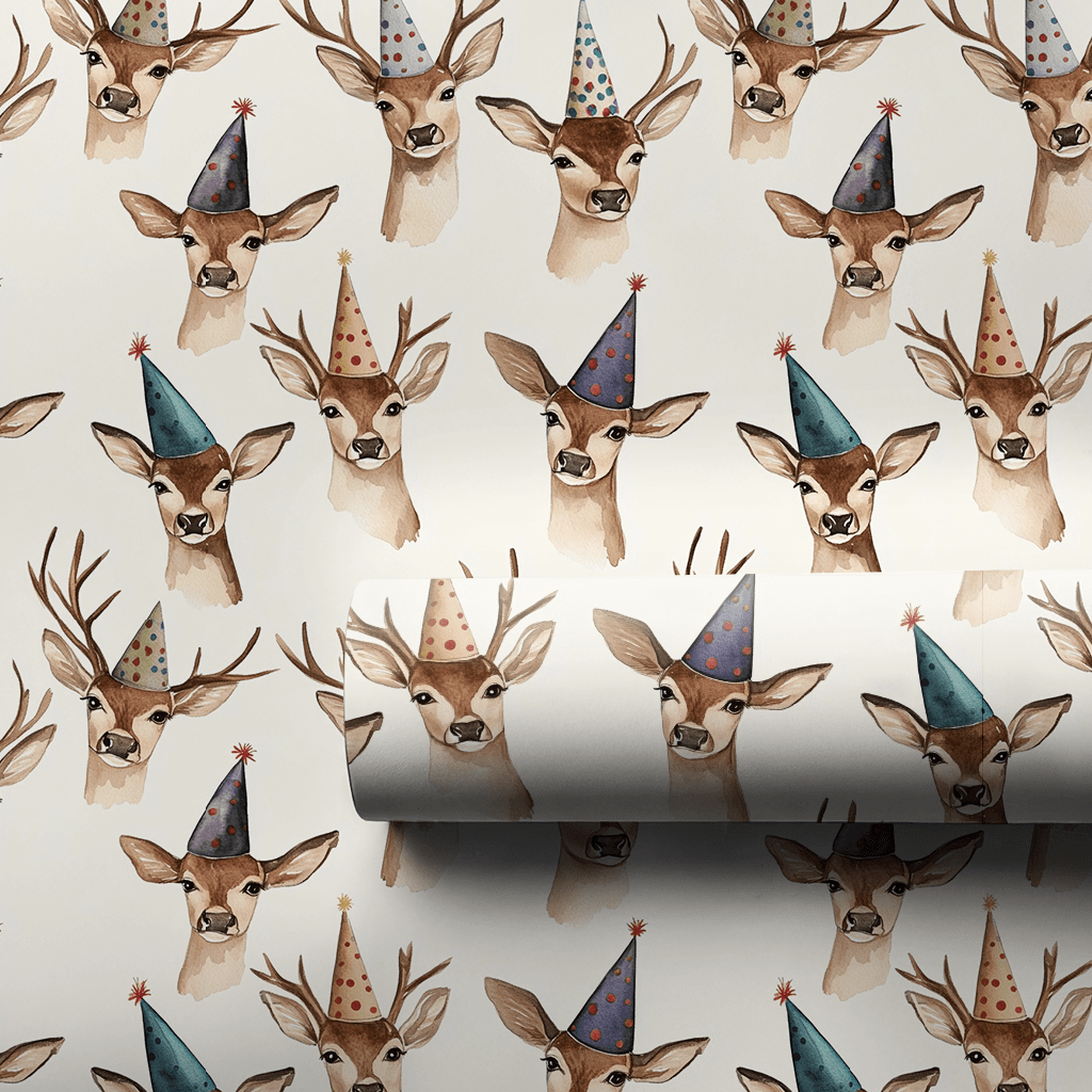 Party Fawn - Wrapping Paper - Aspen & Arlo
