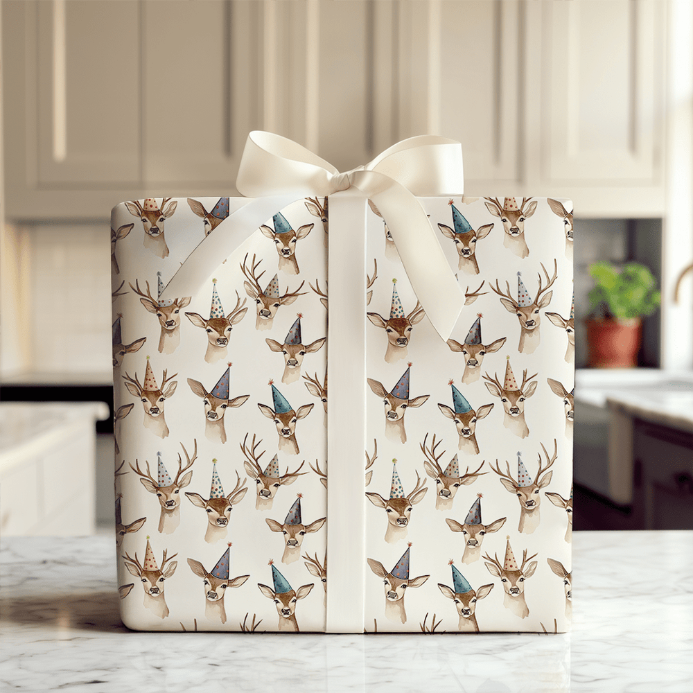 Party Fawn - Wrapping Paper - Aspen & Arlo