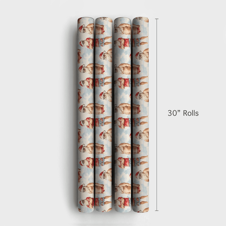 Santa Beach Bum - Wrapping Paper - Aspen & Arlo