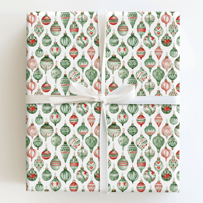 Holiday Glass Ornament - Wrapping Paper - Aspen & Arlo