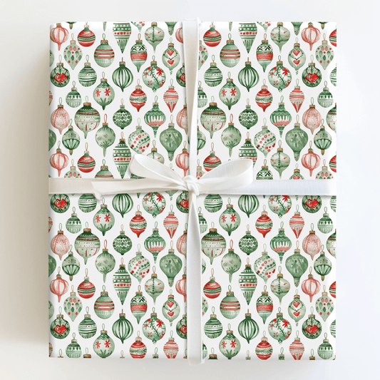 Holiday Glass Ornament - Wrapping Paper - Aspen & Arlo