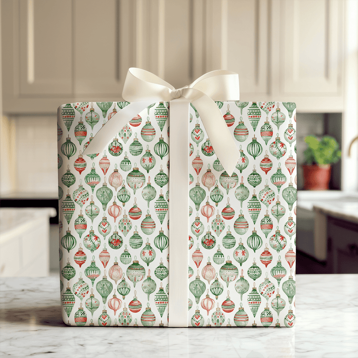 Holiday Glass Ornament - Wrapping Paper - Aspen & Arlo