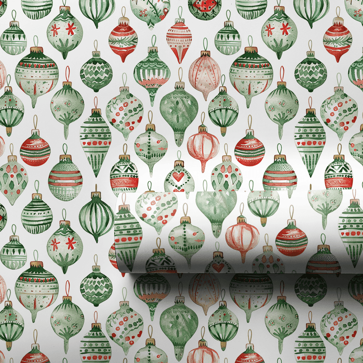 Holiday Glass Ornament - Wrapping Paper - Aspen & Arlo