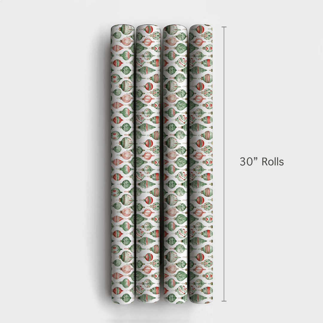 Holiday Glass Ornament - Wrapping Paper - Aspen & Arlo