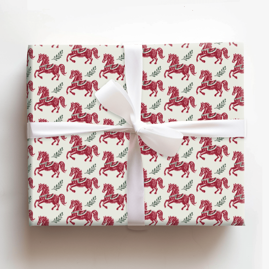 Yuletide Prancer - Wrapping Paper - Aspen & Arlo