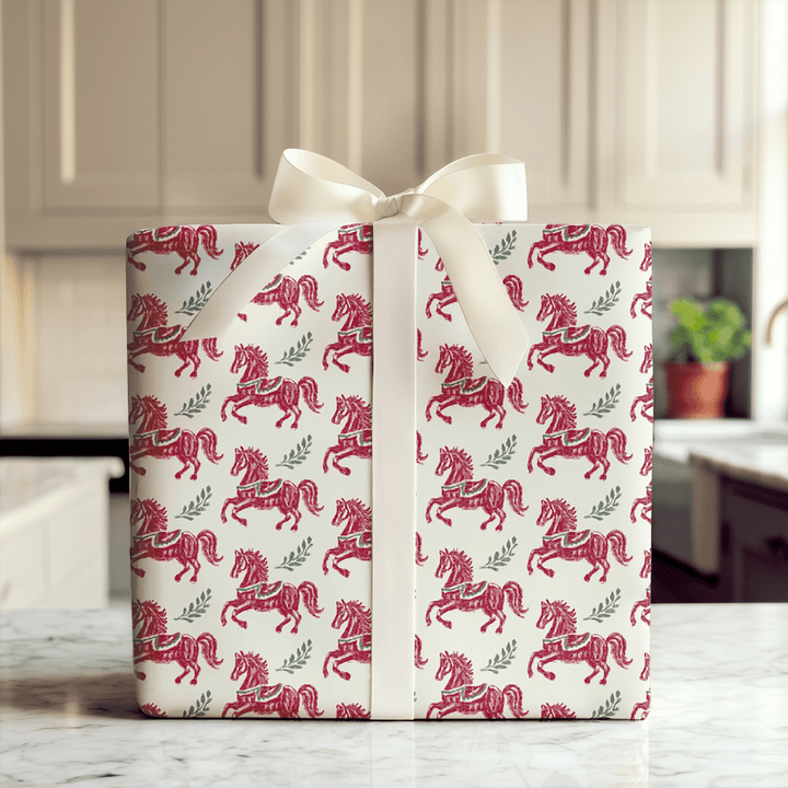 Yuletide Prancer - Wrapping Paper - Aspen & Arlo