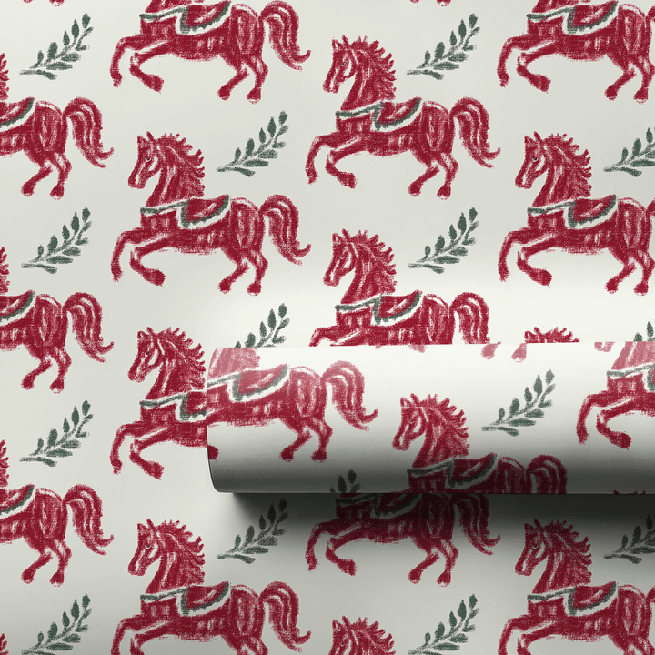 Yuletide Prancer - Wrapping Paper - Aspen & Arlo