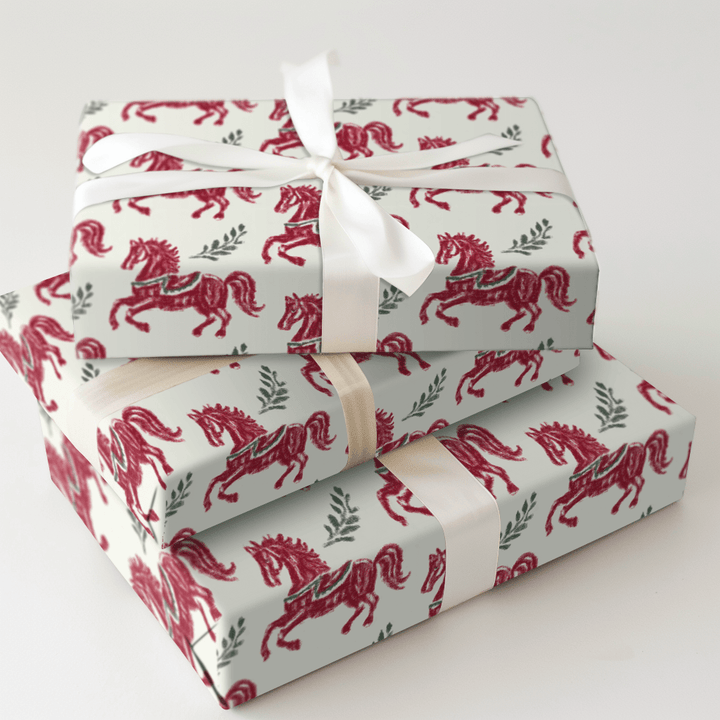 Yuletide Prancer - Wrapping Paper - Aspen & Arlo