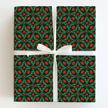 Mid Mod Mistletoe - Wrapping Paper - Aspen & Arlo