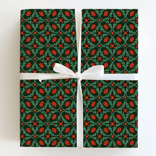 Mid Mod Mistletoe - Wrapping Paper - Aspen & Arlo