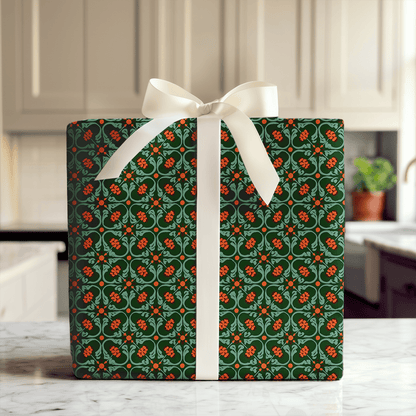 Mid Mod Mistletoe - Wrapping Paper - Aspen & Arlo