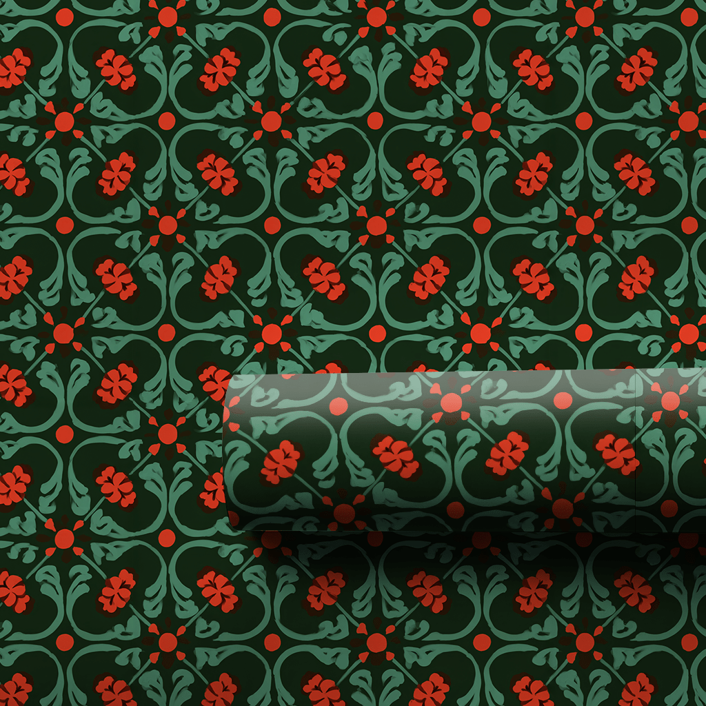 Mid Mod Mistletoe - Wrapping Paper - Aspen & Arlo