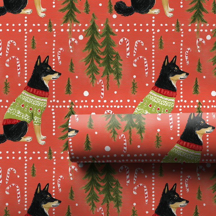 Candy Cane Shiba