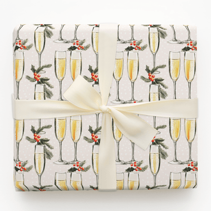 Bubbles and Holly - Wrapping Paper - Aspen & Arlo