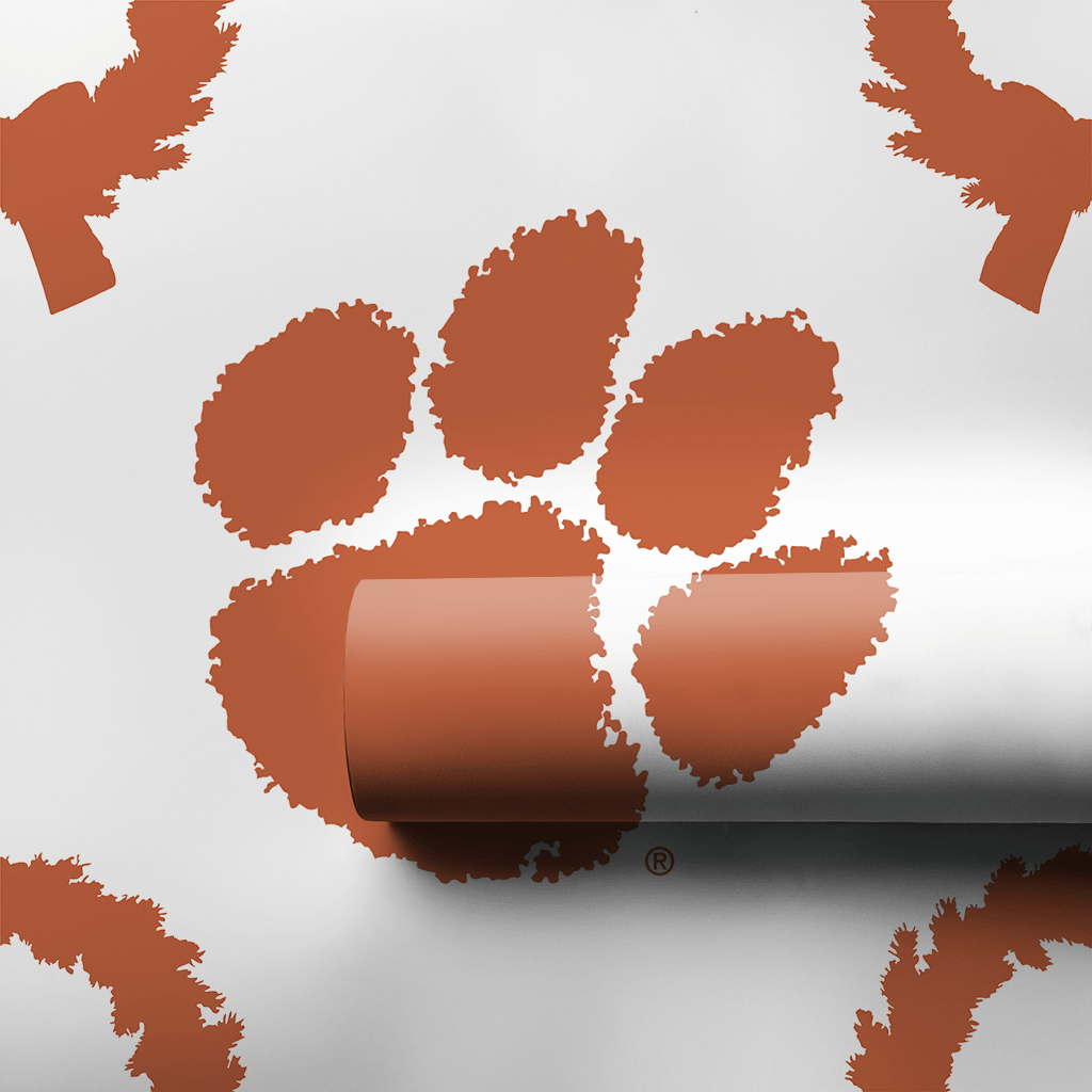 Clemson Wreath - Wrapping Paper - Aspen & Arlo