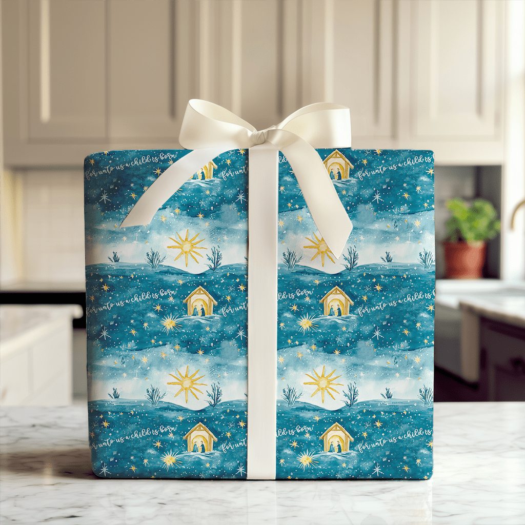 Holy Night - Wrapping Paper - Aspen & Arlo