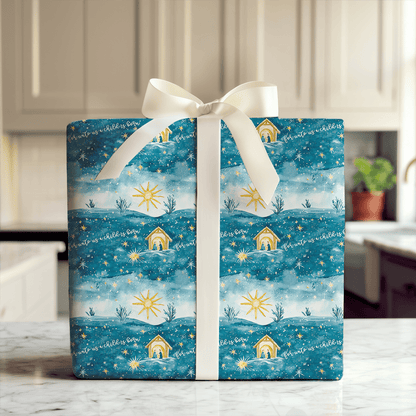Holy Night - Wrapping Paper - Aspen & Arlo