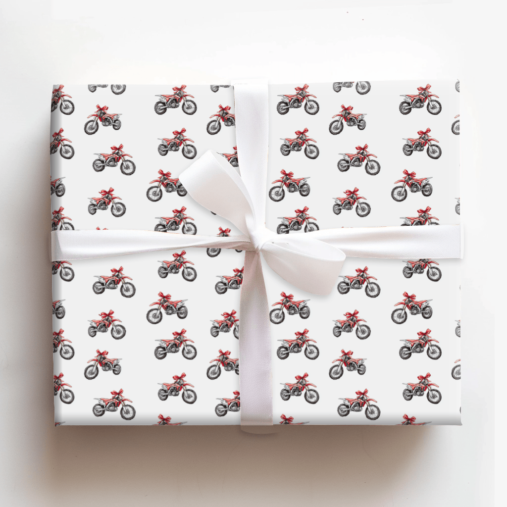 Gift of Motocross - Wrapping Paper - Aspen & Arlo
