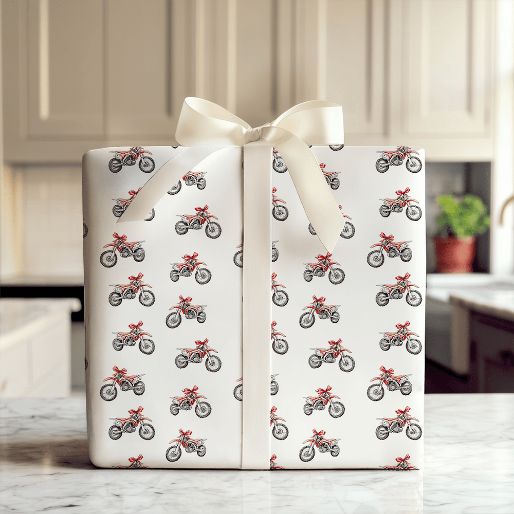 Gift of Motocross - Wrapping Paper - Aspen & Arlo