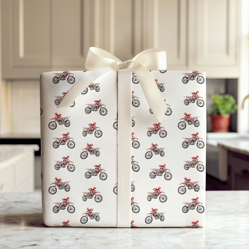 Gift of Motocross - Wrapping Paper - Aspen & Arlo