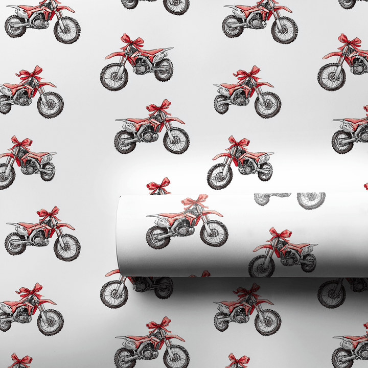Gift of Motocross - Wrapping Paper - Aspen & Arlo