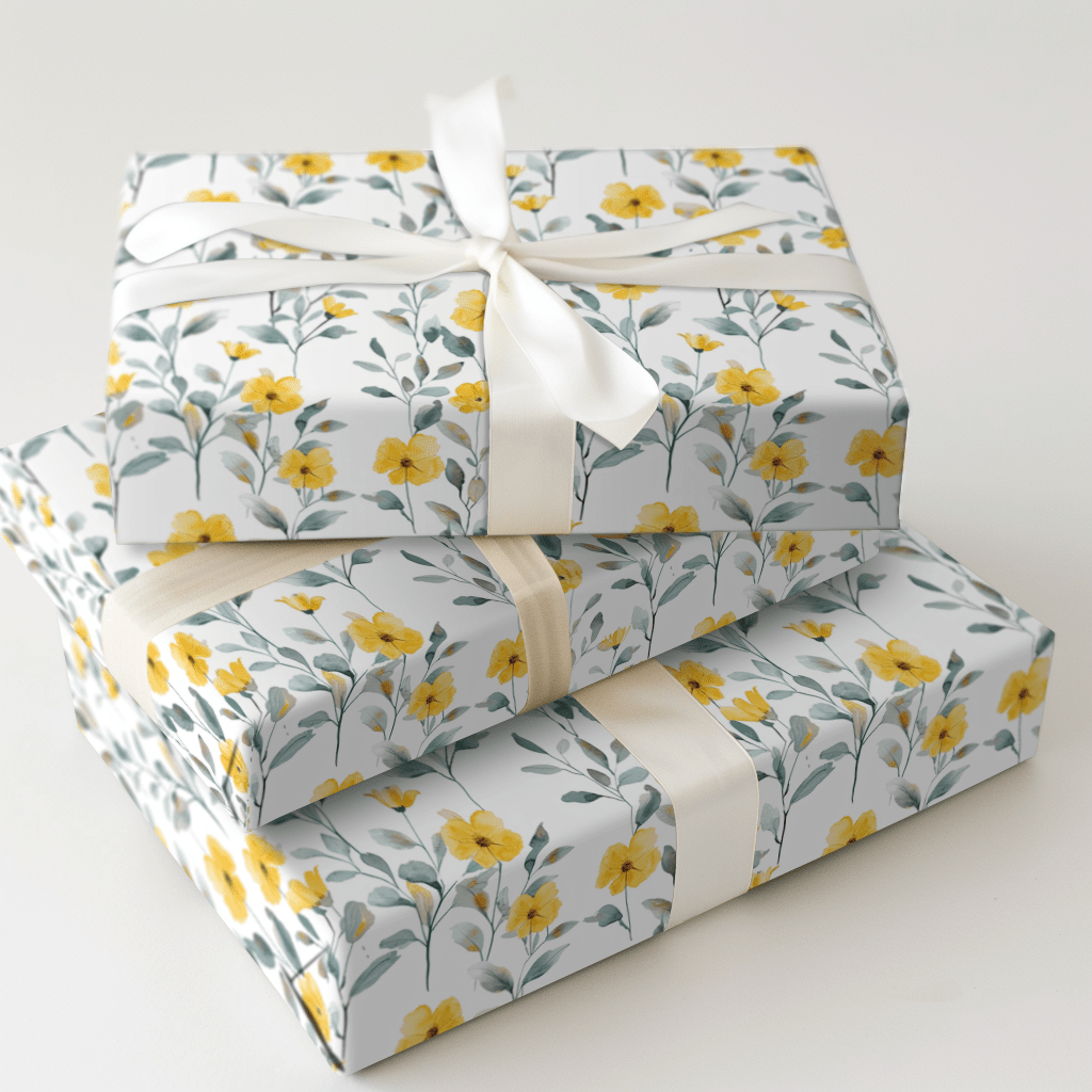 Johnny Yellow - Wrapping Paper - Aspen & Arlo