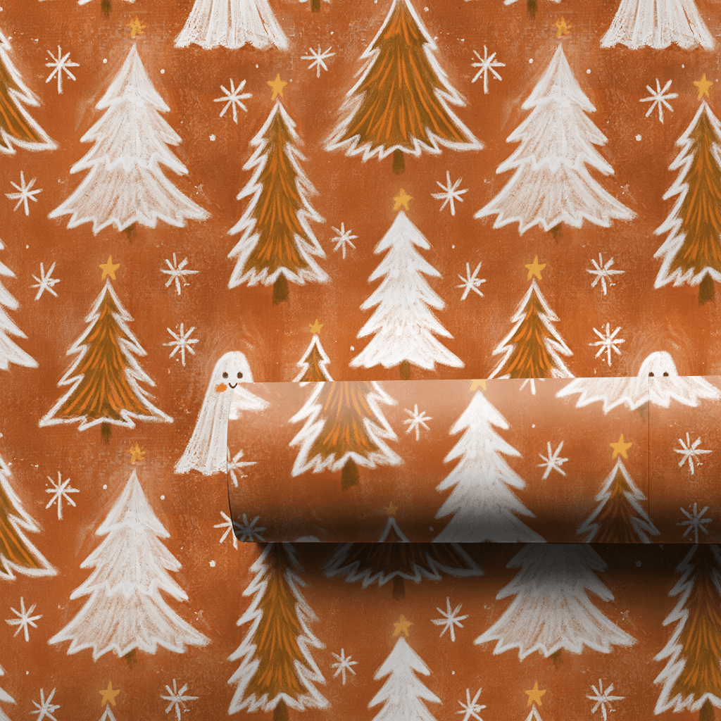 Ghost in the Pines - Wrapping Paper - Aspen & Arlo