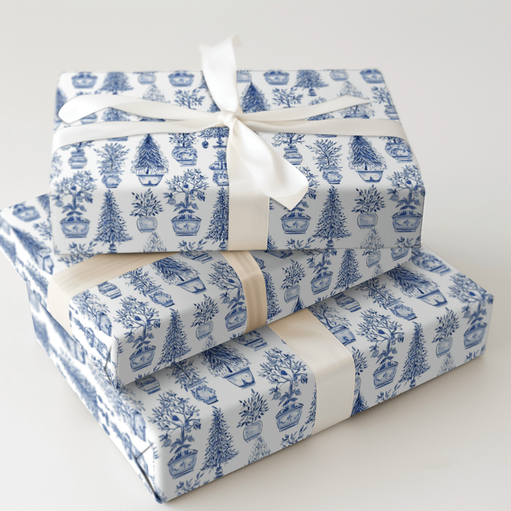 Winter Topiary - Wrapping Paper - Aspen & Arlo