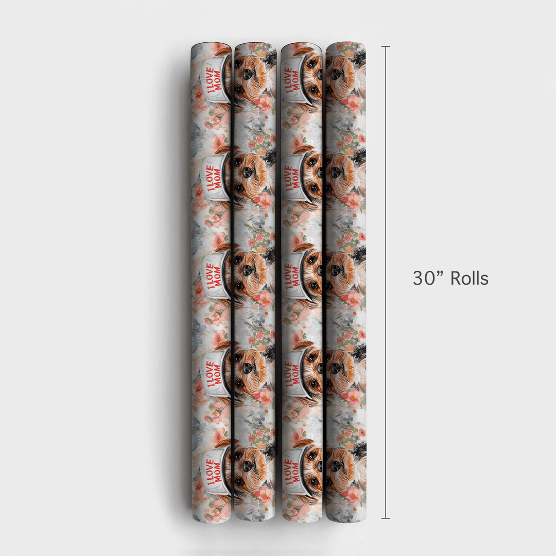 Mom's Favorite Yorkie - Wrapping Paper - Aspen & Arlo