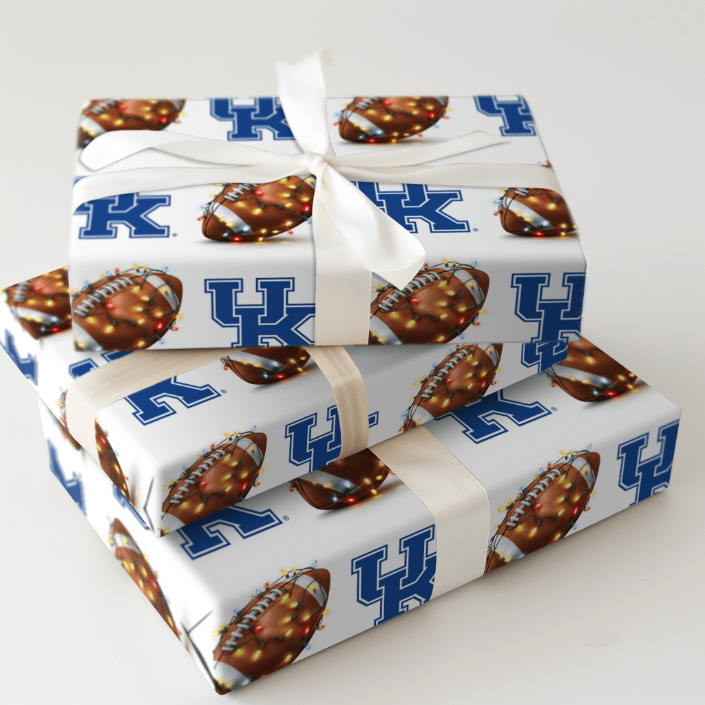 End Zone Lights Wildcats - Wrapping Paper - Aspen & Arlo