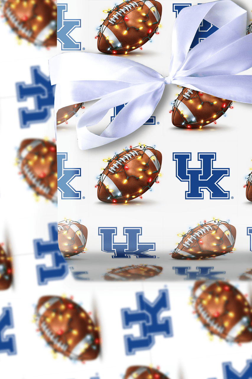 End Zone Lights Wildcats - Wrapping Paper - Aspen & Arlo