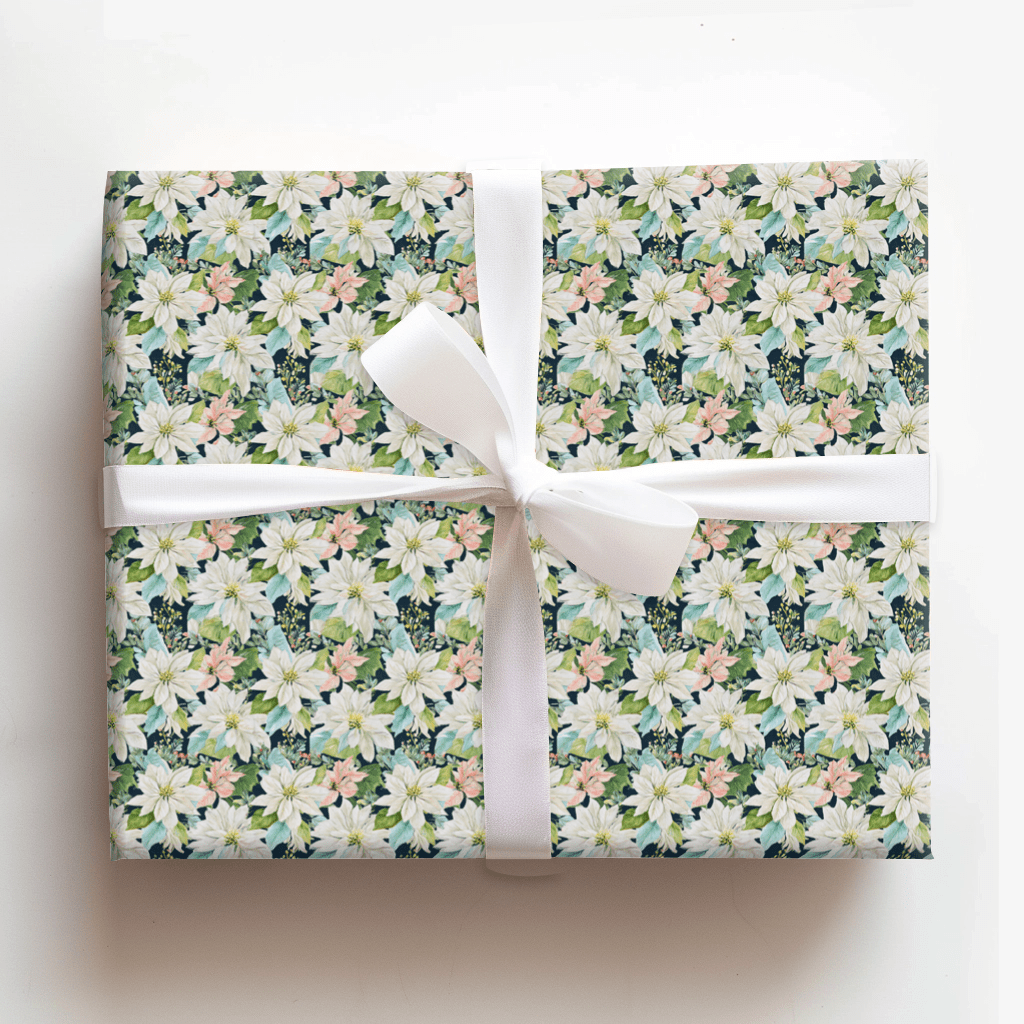 Poinsettia Pearls - Wrapping Paper - Aspen & Arlo