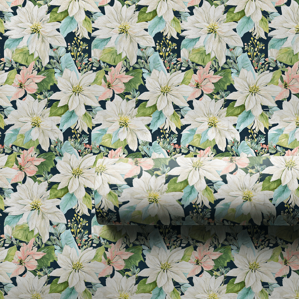 Poinsettia Pearls - Wrapping Paper - Aspen & Arlo