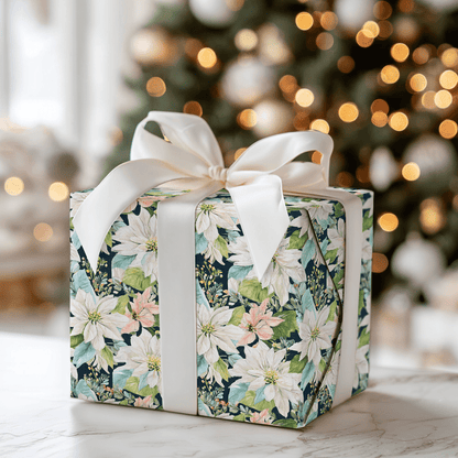 Poinsettia Pearls - Wrapping Paper - Aspen & Arlo