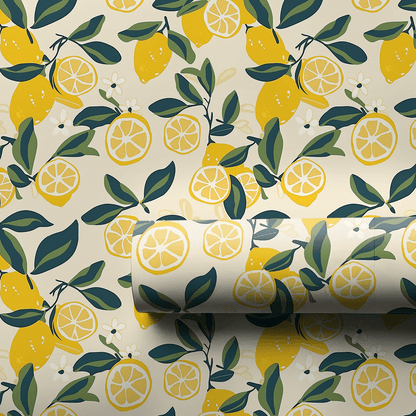 Lemon Squeeze - Wrapping Paper - Aspen & Arlo