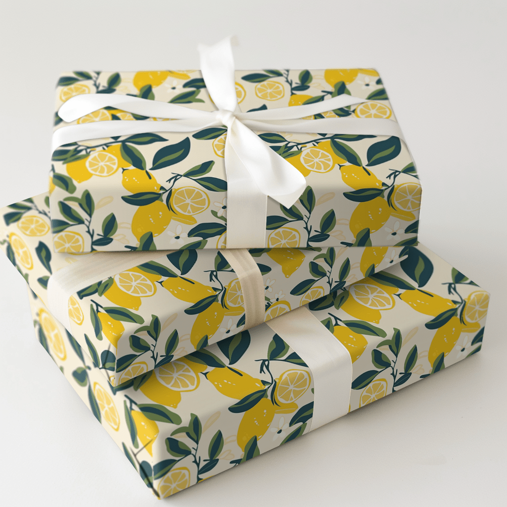 Lemon Squeeze - Wrapping Paper - Aspen & Arlo