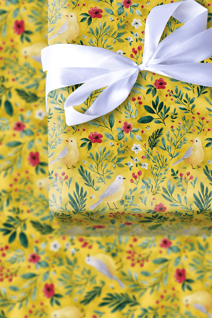 Yellow Bird Road - Wrapping Paper - Aspen & Arlo