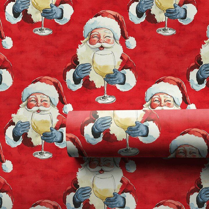 White Wine Holiday - Wrapping Paper - Aspen & Arlo