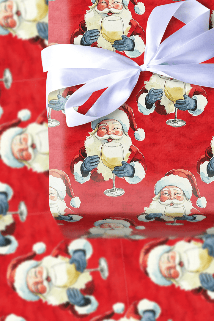 White Wine Holiday - Wrapping Paper - Aspen & Arlo