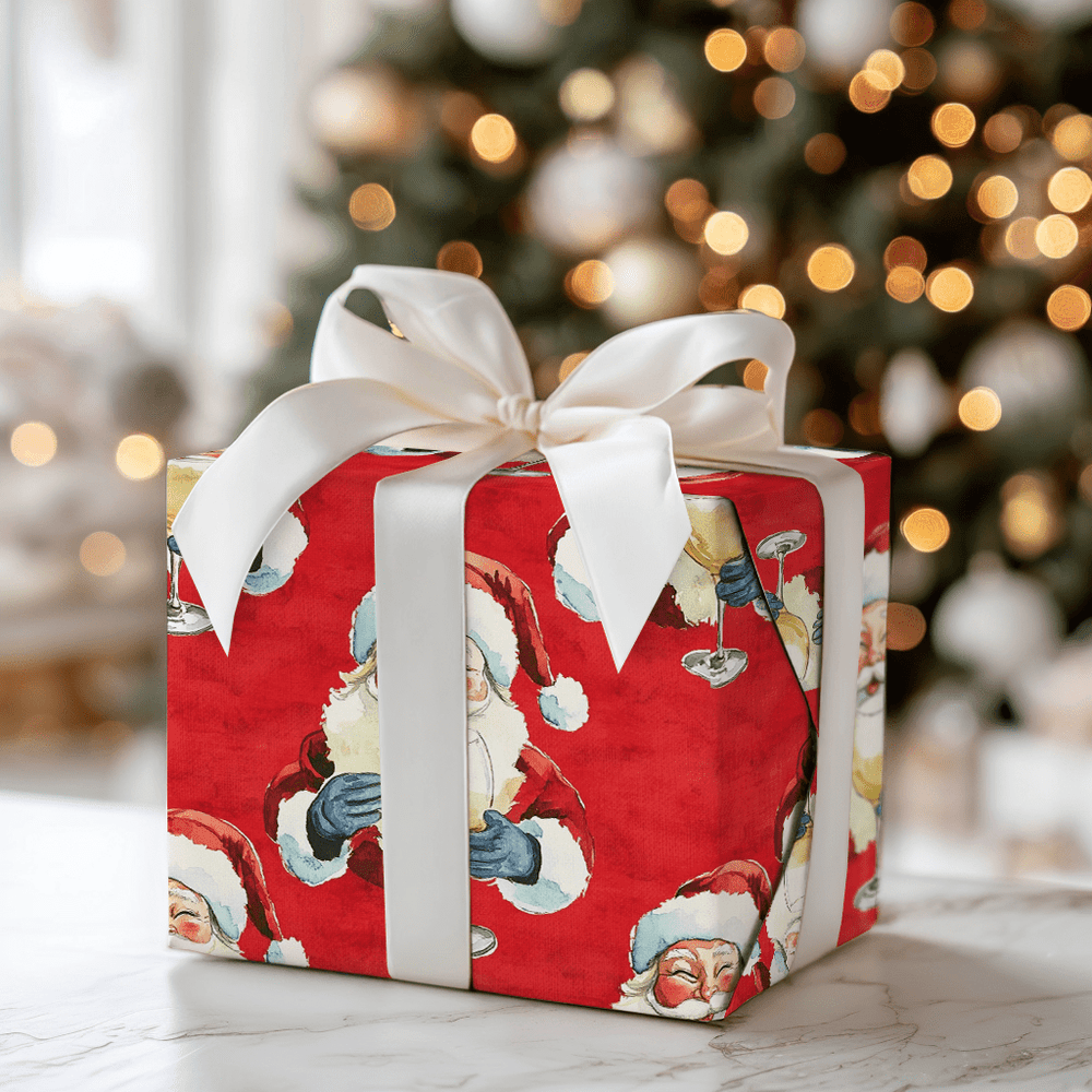 White Wine Holiday - Wrapping Paper - Aspen & Arlo