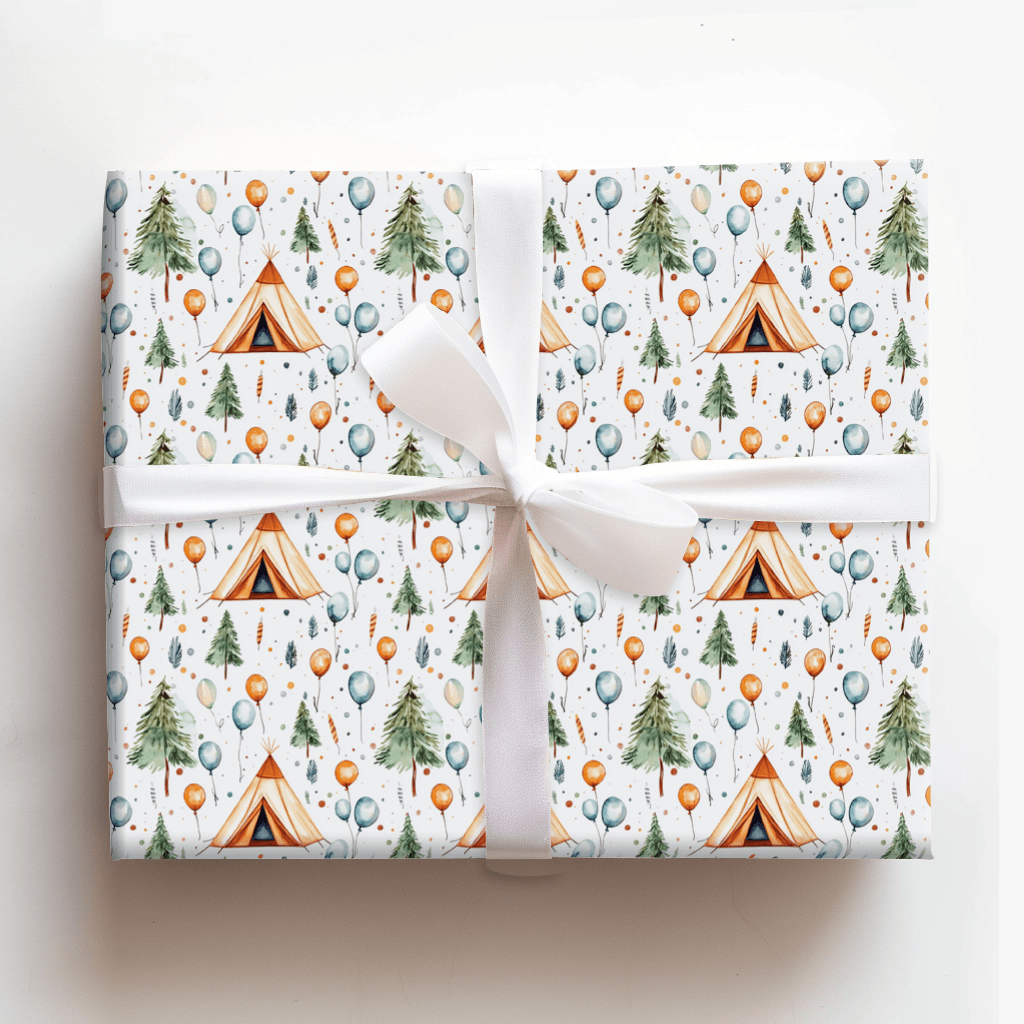 Cheers to Camp - Wrapping Paper - Aspen & Arlo