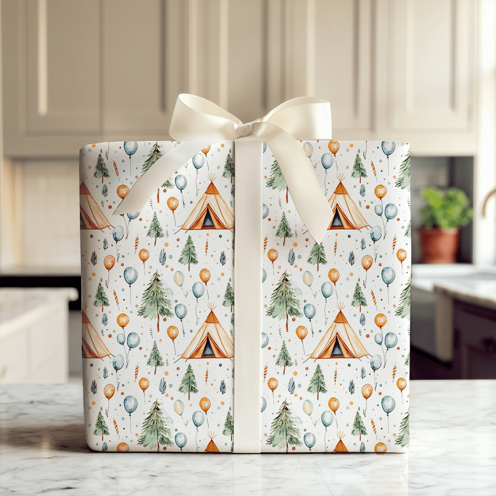 Cheers to Camp - Wrapping Paper - Aspen & Arlo